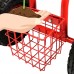 Sunnydaze Rolling Garden Cart with Extendable Steering Handle, Swivel Seat & Basket, Green   567146563
